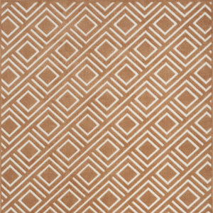 Homeroots 5' X 7' Brown Geometric Area Rug  Polypropylene 564030
