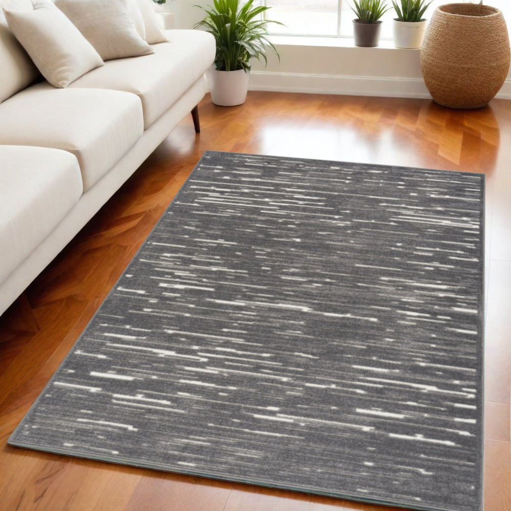 Homeroots 5' X 7' Gray Geometric Area Rug  Polypropylene 564034
