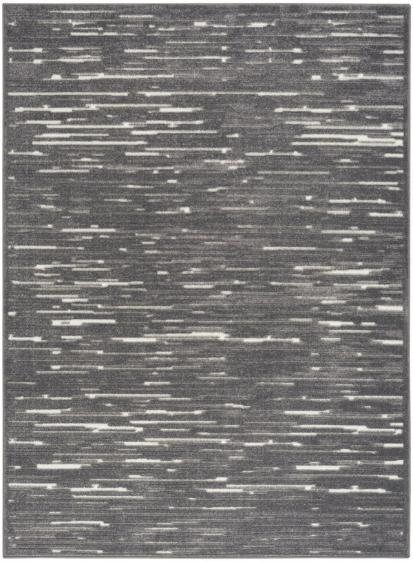 Homeroots 5' X 7' Gray Geometric Area Rug  Polypropylene 564034