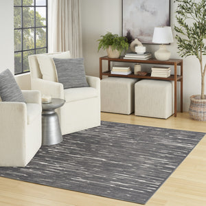 Homeroots 5' X 7' Gray Geometric Area Rug  Polypropylene 564034