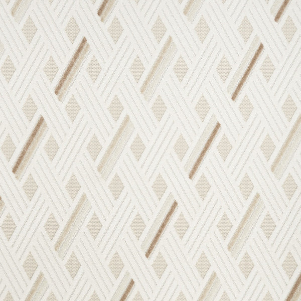 Homeroots 5' X 7' Cream Geometric Area Rug  Polypropylene 564037