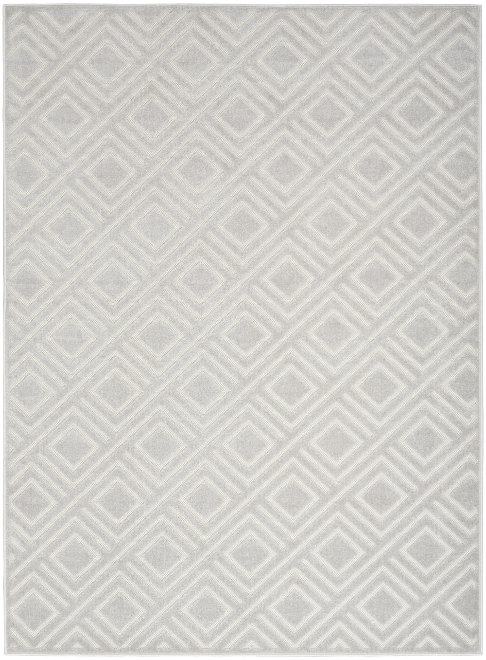 Homeroots 5' X 7' Gray Geometric Area Rug  Polypropylene 564042