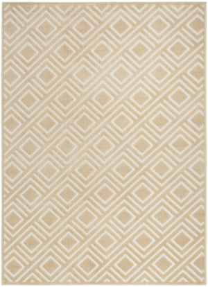 Homeroots 5' X 7' Tan Geometric Area Rug  Polypropylene 564045