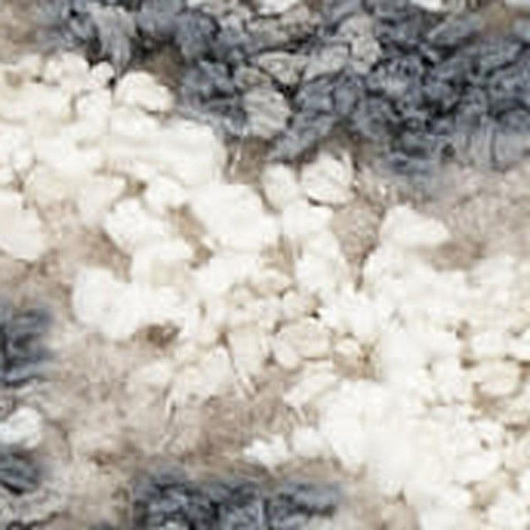 Ivory Floral Distressed Polyester Area Rug with Non-skid Backing for Any Room or Hallway