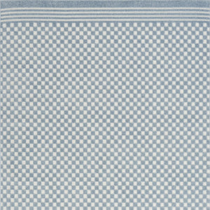 Homeroots 7' X 9' Blue Geometric Area Rug  Polypropylene 564093