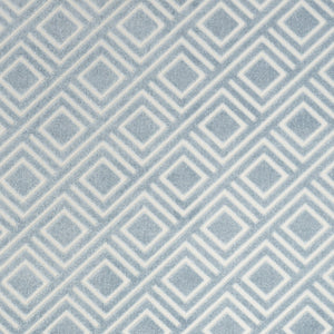Homeroots 7' X 9' Blue Geometric Area Rug  Polypropylene 564095