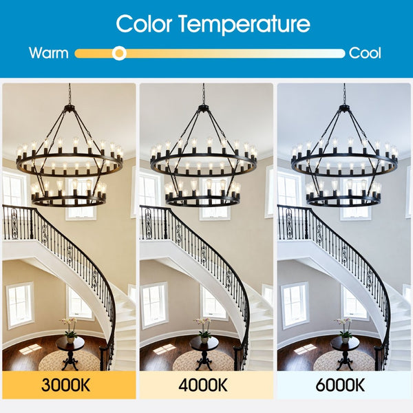 English Elm 47.24 Inch Matte Black Wagon Wheel Chandelier 36 Light Farmhouse Metal Fixture W5008P389243