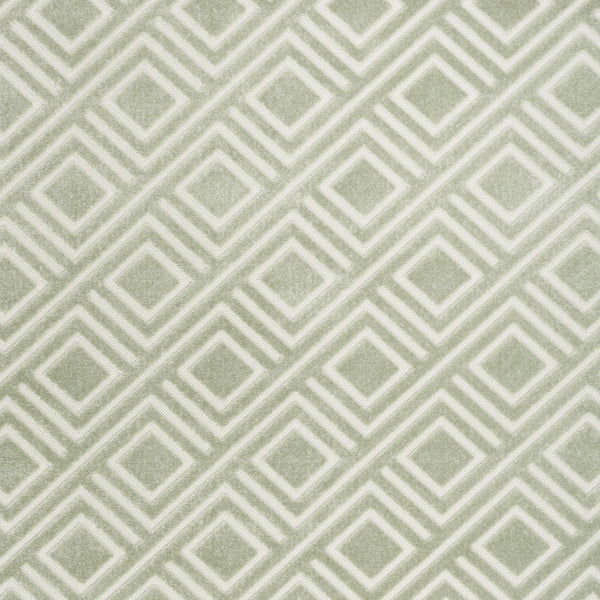 Homeroots 7' X 9' Green Geometric Area Rug  Polypropylene 564102