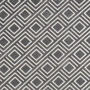 Homeroots 7' X 9' Gray Geometric Area Rug  Polypropylene 564105