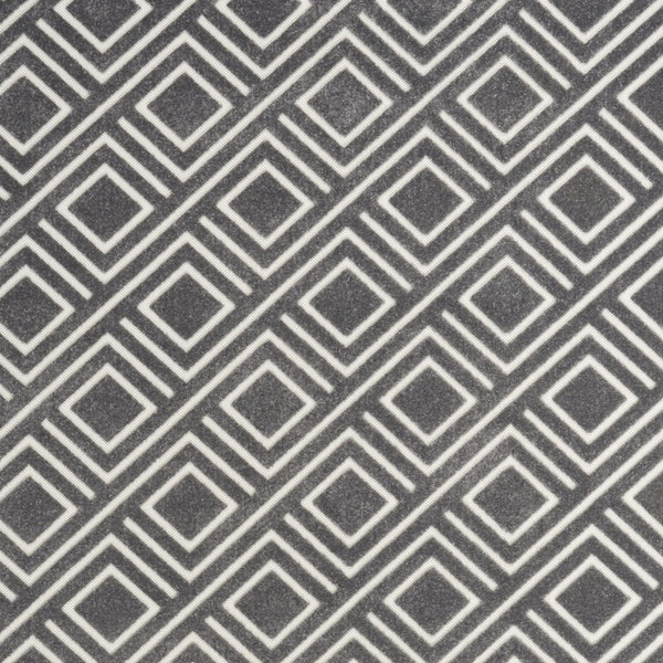 Homeroots 7' X 9' Gray Geometric Area Rug  Polypropylene 564105