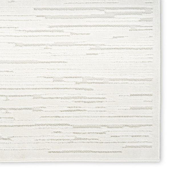 HomeRoots 7' Cream Geometric Area Rug - Modern Design for Stylish Living Rooms and High-Traffic Spaces 7' X 9' 564107