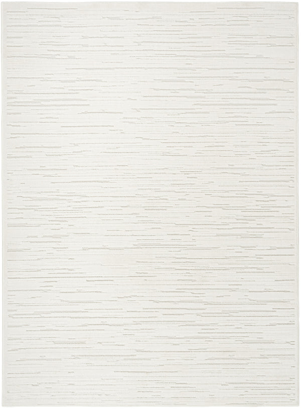 Homeroots 7' X 9' Cream Geometric Area Rug  Polypropylene 564107