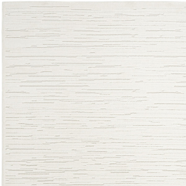 Homeroots 7' X 9' Cream Geometric Area Rug  Polypropylene 564107