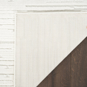 Homeroots 7' X 9' Cream Geometric Area Rug  Polypropylene 564107