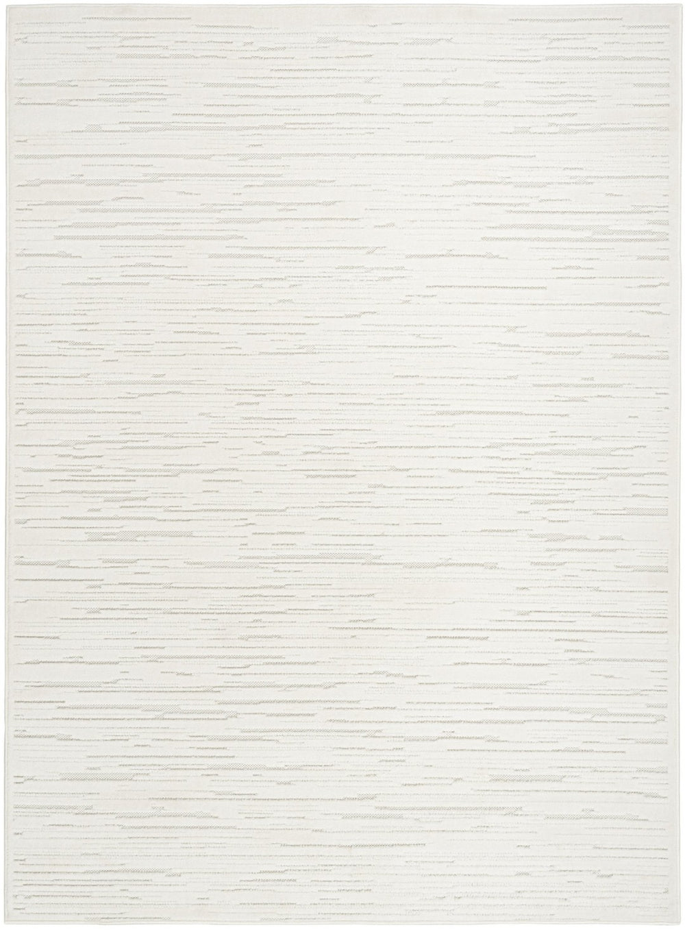 HomeRoots 7' Cream Geometric Area Rug - Modern Design for Stylish Living Rooms and High-Traffic Spaces 7' X 9' 564107