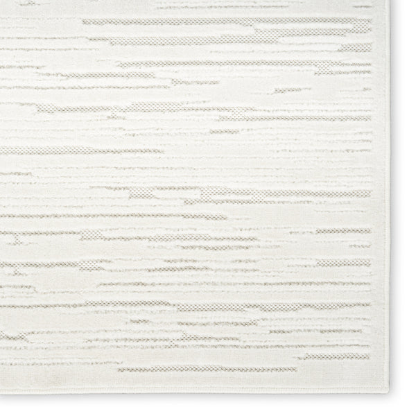 Homeroots 7' X 9' Cream Geometric Area Rug  Polypropylene 564107