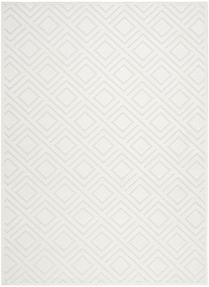 Homeroots 7' X 9' Cream Geometric Area Rug  Polypropylene 564108