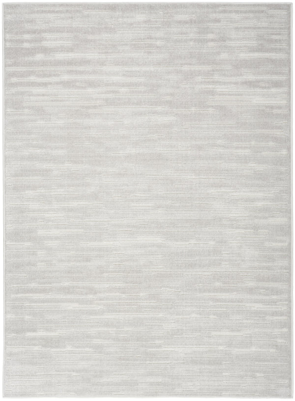 Homeroots 7' X 9' Gray Geometric Area Rug  Polypropylene 564109