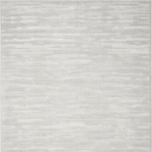 HomeRoots 7' Modern Gray Geometric Area Rug - Stylish Foundation for Living Rooms, Offices, or Dining Spaces 7' X 9' 564109