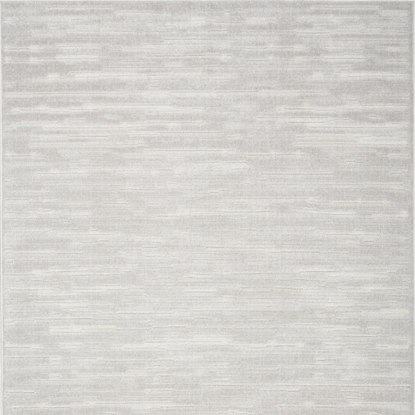 Homeroots 7' X 9' Gray Geometric Area Rug  Polypropylene 564109