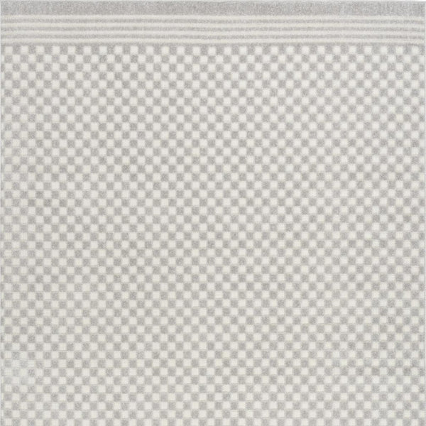 HomeRoots 7' Modern Gray Geometric Area Rug - Stylish, Durable, Low-Pile Design Perfect for Any Room Decor 7' X 9' 564110