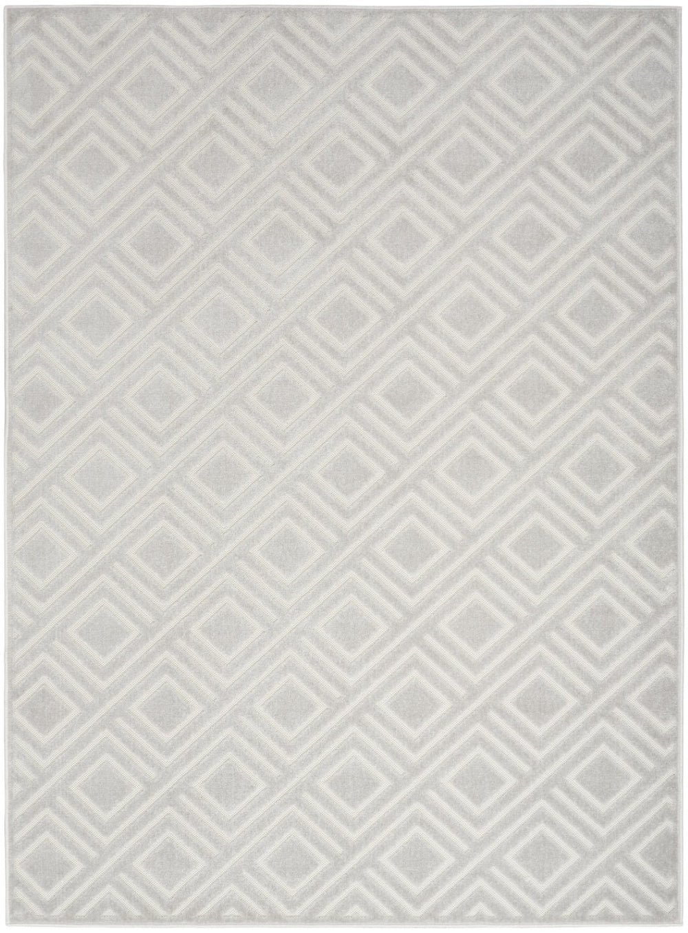 HomeRoots 7' Gray Geometric Area Rug – Modern Design, Perfect for High-Traffic Spaces, Easy Maintenance & Style 7' X 9' 564111