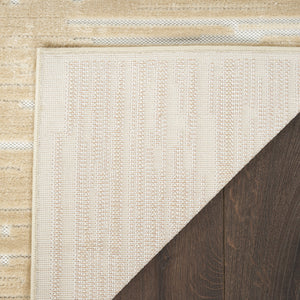 Homeroots 7' X 9' Tan Geometric Area Rug  Polypropylene 564112