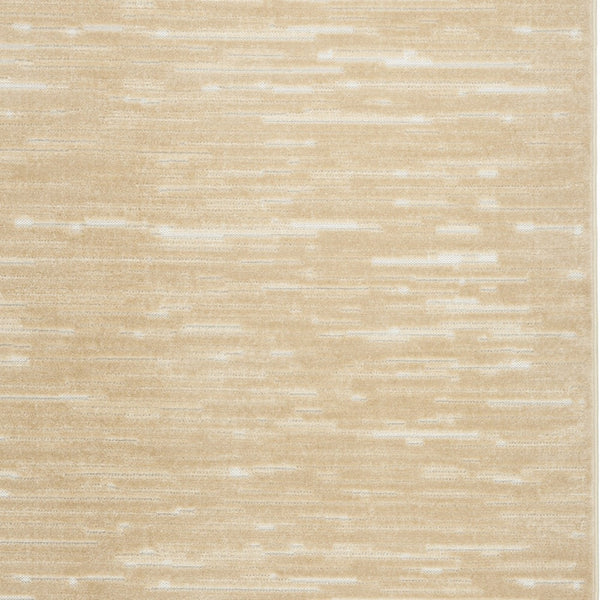 Homeroots 7' X 9' Tan Geometric Area Rug  Polypropylene 564112