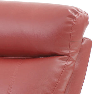 English Elm Ward PU Wedge Sectional Piece for Spacious Seating – Durable Faux Leather, Easy-Clean, Converts Easily Red 60 L x 26 W x 30 H B078P301548
