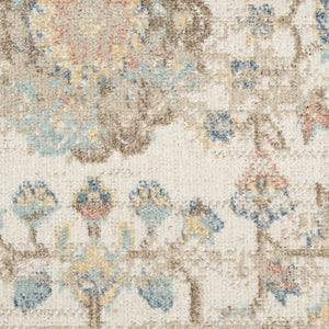 HomeRoots 4' Plush Beige and Ivory Abstract Shag Area Rug – Modern Texture for Homes with Kids and Pets 8' X 10' 564149