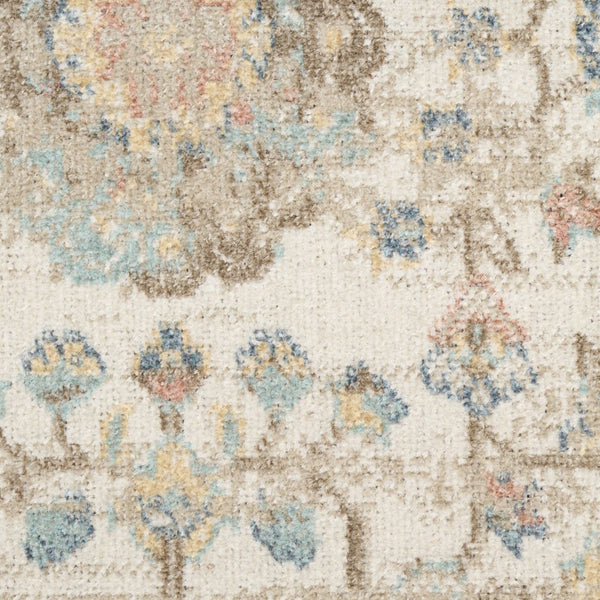 HomeRoots 4' Plush Beige and Ivory Abstract Shag Area Rug – Modern Texture for Homes with Kids and Pets 8' X 10' 564149