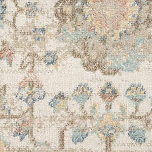 HomeRoots 4' Plush Beige and Ivory Abstract Shag Area Rug – Modern Texture for Homes with Kids and Pets 8' X 10' 564149