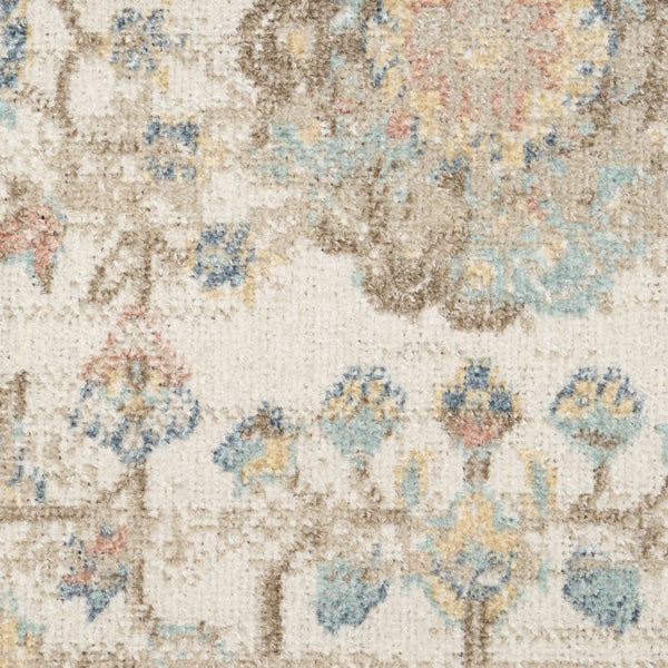 HomeRoots 4' Plush Beige and Ivory Abstract Shag Area Rug – Modern Texture for Homes with Kids and Pets 8' X 10' 564149