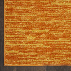 HomeRoots 18' Orange And Yellow Indoor Outdoor Runner Rug - Vibrant, Weather-Resistant for Hallways & Patios 564165