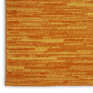 HomeRoots 18' Orange And Yellow Indoor Outdoor Runner Rug - Vibrant, Weather-Resistant for Hallways & Patios 564165