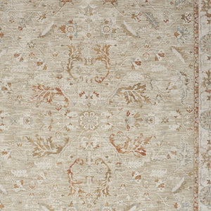 Homeroots 8' X 10' Green Floral Power Loom Distressed Area Rug With Fringe  Polyester 564170