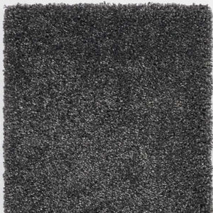 Homeroots 10' Gray Shag Non Skid Runner Rug  Polypropylene 564183