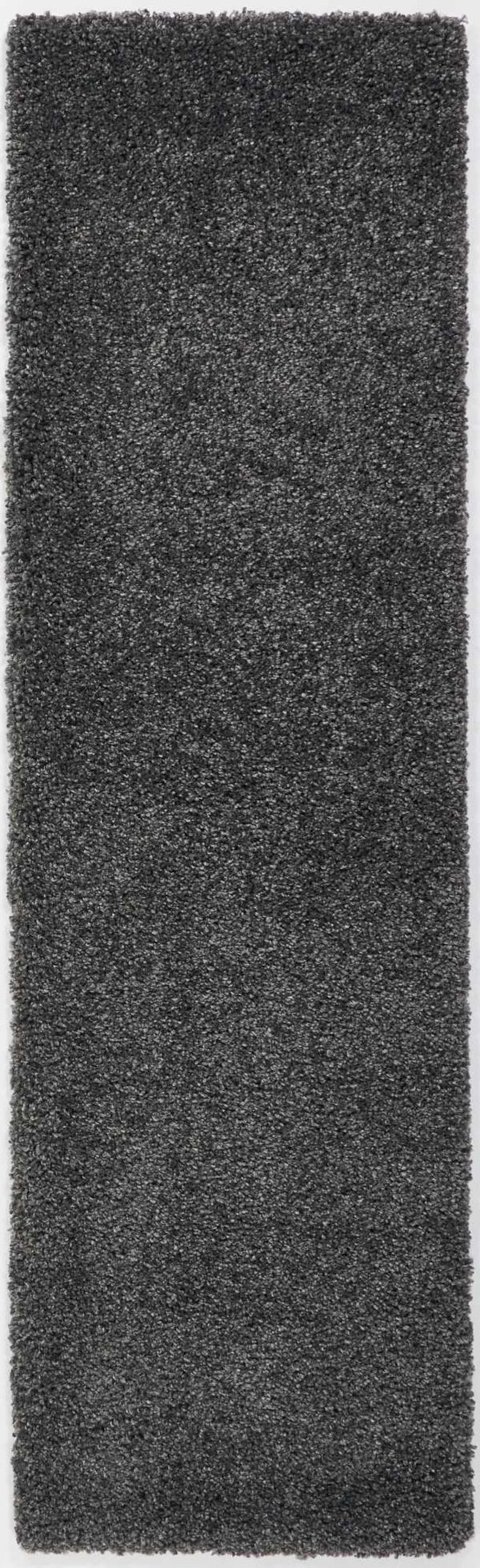 Homeroots 10' Gray Shag Non Skid Runner Rug  Polypropylene 564183