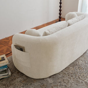 English Elm Sofa-in-a-box, Chenille Loveseat Frameless Foam 2 Seater for Modern Living Spaces W668P381892