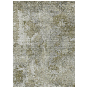 HomeRoots 5' Green Abstract Washable Area Rug - Stylish Indoor/Outdoor Design, Durable & Easy to Clean 8' X 10' 564230