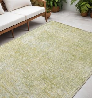 Homeroots 5' X 8' Gold Abstract Washable Non Skid Indoor Outdoor Area Rug Gold Polyester 564255