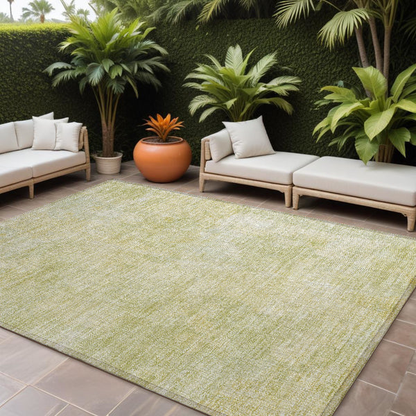 Homeroots 10' X 14' Gold Abstract Washable Non Skid Indoor Outdoor Area Rug Gold Polyester 564259