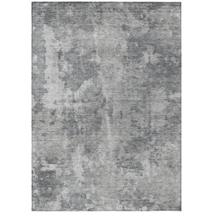 HomeRoots 5' Green Abstract Washable Area Rug - Stylish Indoor/Outdoor Design, Durable & Easy to Clean 5' X 8' 564264