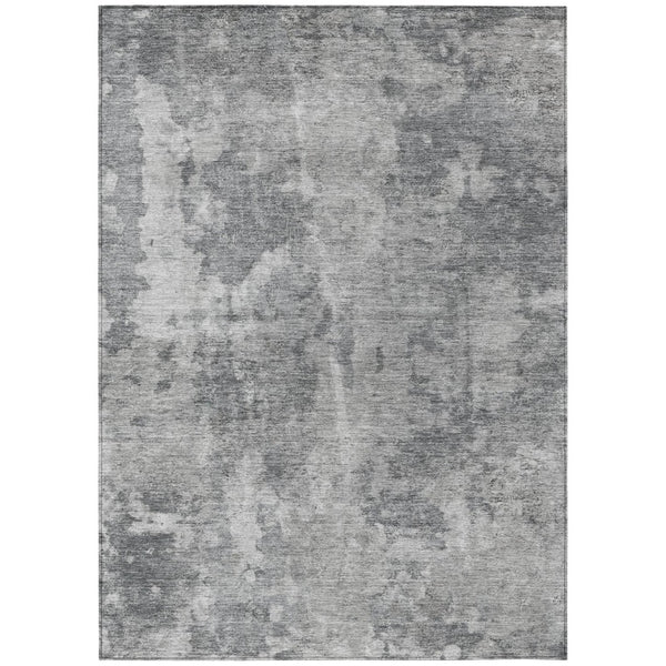 HomeRoots 5' Green Abstract Washable Area Rug - Stylish Indoor/Outdoor Design, Durable & Easy to Clean 5' X 8' 564264