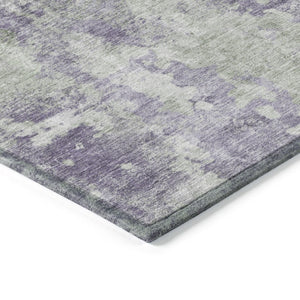 HomeRoots 5' Green Abstract Washable Area Rug - Stylish Indoor/Outdoor Design, Durable & Easy to Clean 5' X 8' 564282