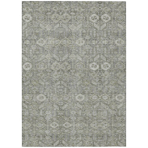 HomeRoots 5' Blue and Black Floral Area Rug – Washable, Non-Skid Design for Indoor and Outdoor Spaces 10' X 14' 564328