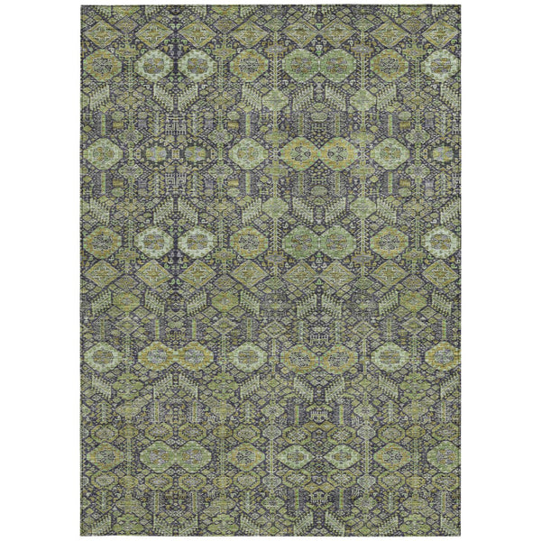 Homeroots 8' Runner Rug – Stylish Blue And Black Floral Design, Washable, Non-skid For Indoor And Outdoor Use 5' X 8' Polyester 564333