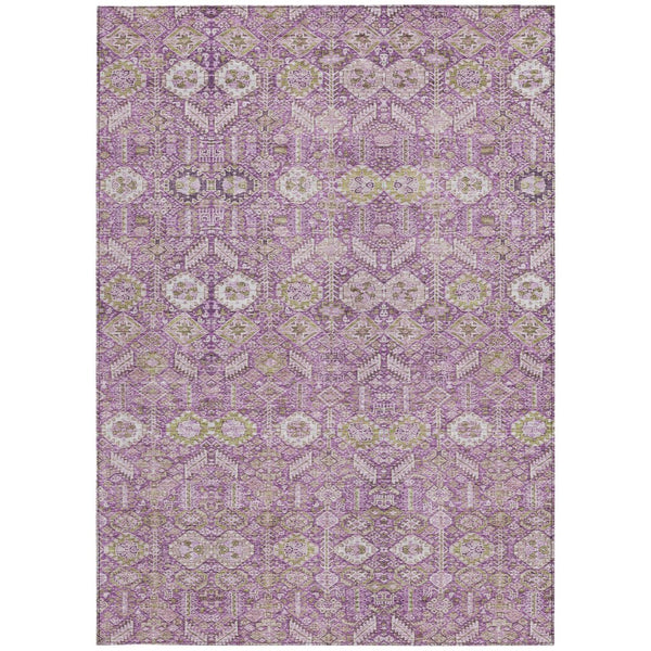 HomeRoots 5' Blue and Black Floral Area Rug – Washable, Non-Skid Design for Indoor and Outdoor Spaces 5' X 8' 564342