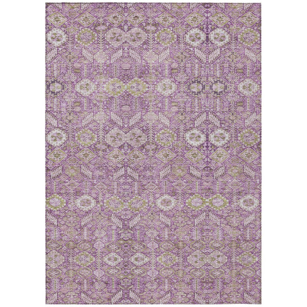 HomeRoots 5' Blue and Black Floral Area Rug – Washable, Non-Skid Design for Indoor and Outdoor Spaces 9' X 12' 564345