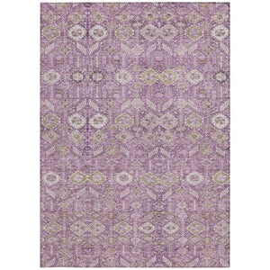 HomeRoots 5' Blue and Black Floral Area Rug – Washable, Non-Skid Design for Indoor and Outdoor Spaces 10' X 14' 564346